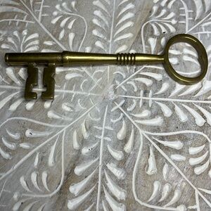 Vintage Brass Skeleton Key